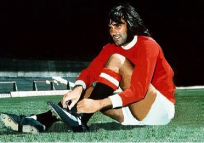 A George Best Game-Used #11 Manchester United FC Home Shirt & Shorts. Circa  1960's.